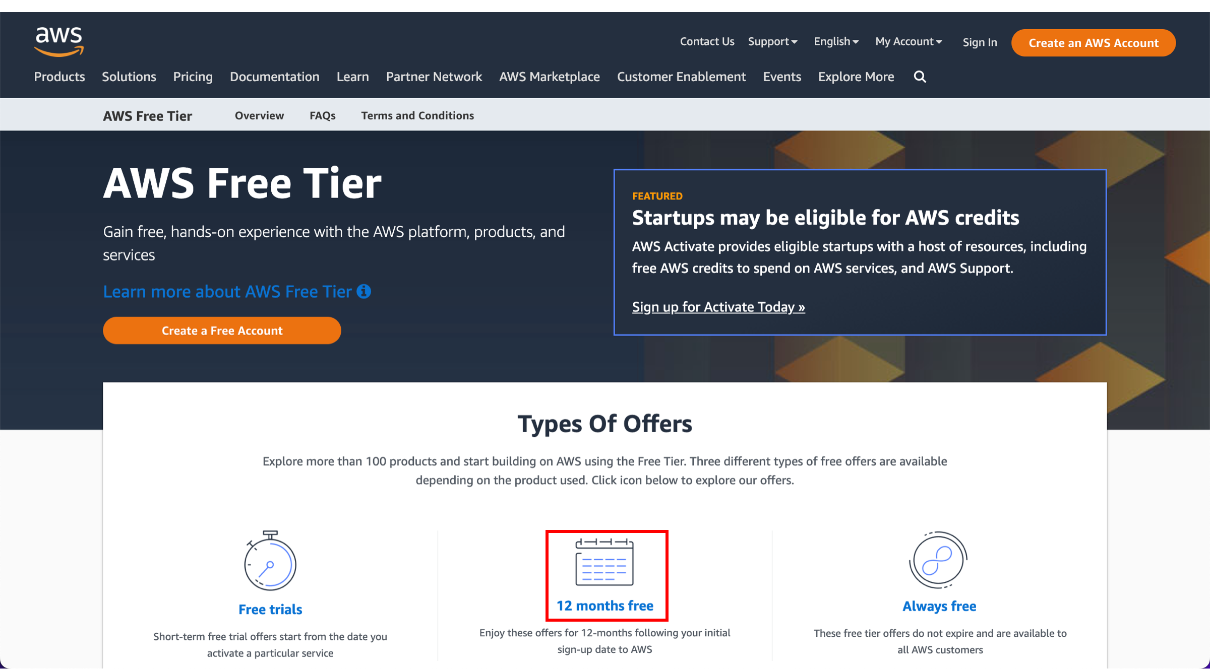 AWS Free Tier: Introduction to Offerings